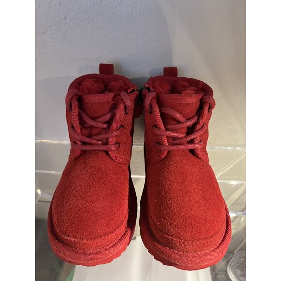 Authentic EUC Ugg T Neumel II Christmas Red 9T - Picture 1 of 10